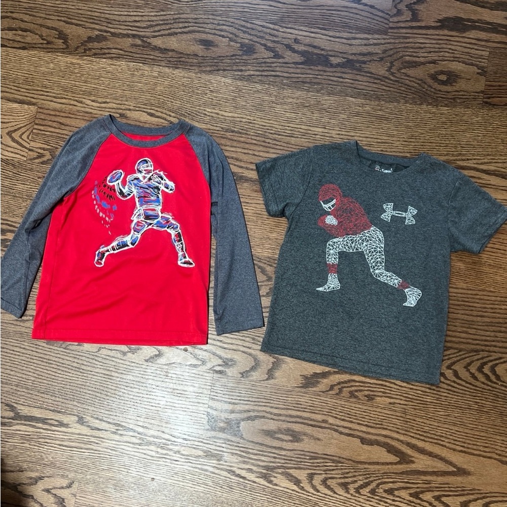 6/7 under armour football shirts